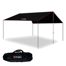 콜럼버스 블랙라벨 렉타타프 400D 암막타프 피그먼트코팅 방수 5000mm, 대 4.4mx4m