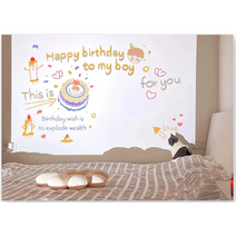 아림마케트 파티빔 미니빔 생일축하빔 필름5장증정, 블루