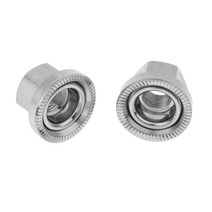 shangren 1 쌍 9mm 스테인레스 스틸 사이클링 MTB 자전거 자전거 뒷바퀴 허브 차축 너트 교체 액세서리, 실버