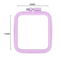 공업용오버록 컴퓨터자수기계 핸드미싱DIY 자수 후프 플라스틱 사각형 프레임 링 Needlecraft 크로스 스티, 07 07