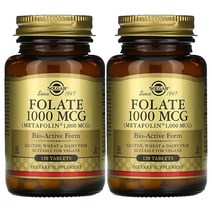 Solgar 메트포민 엽산1000MCG 120정, 2개