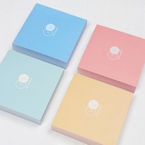 1500 스마일 컬러 메모패드 뜯어쓰는 메모지 떡메 포스트잇 수첩 노트 필기 공부