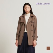 [올리비아로렌] 체크 하프 트렌치_VOCEBWF8211