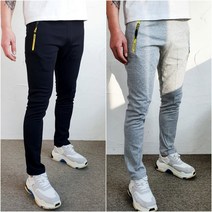 슈프림 스타일리쉬 지퍼 일자핏 남자 트레이닝 바지