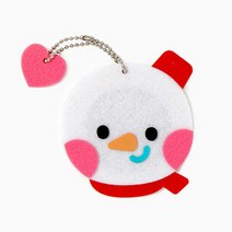 크리스마스 펠트 손거울만들기키트(눈사람), 단품