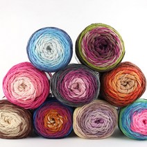 마마니트 4+1 맥시롱바틱 털실 250g 대용량실 / 롱바틱실 / 롱바틱털실, 6770 브라운 아이보리혼합