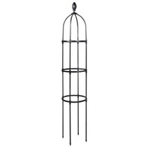 오벨리스크 정원 아치 격자 식물 지원 등반 덩굴 꽃에 대 한 녹 방지 프레임 꽃 스탠드 실내 야외 장식, 145cm, 씨엔