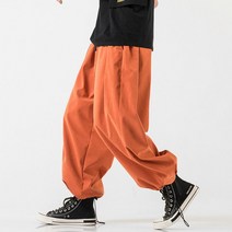캐주얼 루즈 핏 조깅 바지 스트링 하렘 팬츠 식 와이드 레그