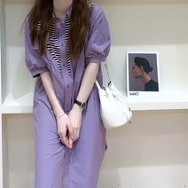 편한 얇은 여성 단아한 스트라이프 무지 루즈핏 오버핏 박스티 캐주얼 패션 데일리 빅사이즈 20대 30대 미디 셔츠 반팔 원피스