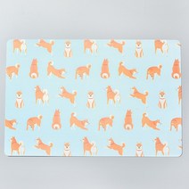 야자매트 엘리베이터보양 체크철판 식생매트 크리 에이 티브 pvc 플라스틱 플레이스 매트 식탁 매트 내열성 북유럽 패턴 테이블 매트 방수 미끄럼 방지 플레이스 매트 코스터, 녹색 플레이스매트