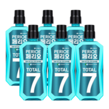 페리오 토탈 7 가글 구강청결제 스트롱민트, 760ml, 6개