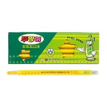 지구 투명이 낱색 색연필 채점펜 (노랑 12자루), 노랑