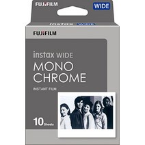후지필름 INSTAX 와이드 KR 5개 와이드필름용 즉석카메라필름 50개입, 10개팩개, 단일 + 흑백
