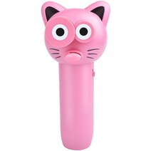 고양이 로프발사기 송신기 토이 사냥놀이 움직이는 자동장난감, 핑크캐릭터-건전지형