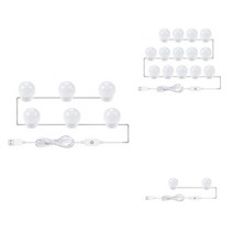 LED 메이크업 화장대 거울 줄조명 벽 램프 led 16w 메이크업 거울 화장대 led 전구 led 램프 프레스 스위치 usb 코스메틱 라이트 화장대, 어번, 2