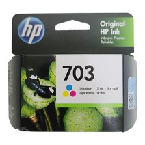 HP 703 CD888AA 정품잉크 K209A K510A D730 F735 컬러, 1개
