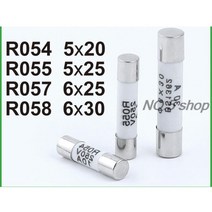 100Pcs 세라믹 퓨즈 튜브 RO55 블 코어 5x25mm 1A 2A 3A 4A 5A 6A 8A, 03 R054  5x20_04 20A  100Pcs