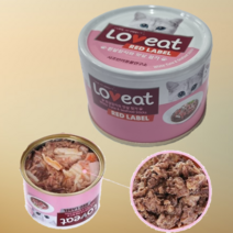 고양이 습식 간식통조림 러브잇 참치 & 맛살 160g, 29캔