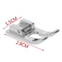뜨거운 판매 1Pcs 슬라이 버 압 연된 밑단 컬링 노루발 재봉틀 가수 Janome 액세서리 Presser Foot Pfaff, 03 1.5cm x 2.8cm