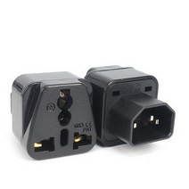 소켓 커넥터 범용 검정 흰색 10a ce iec320 ups pdu c14 전원 콘센트 변환 커넥터 컴퓨터 데스크탑 확장 소켓 어댑터 플러그