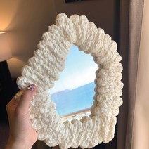 우레탄폼 폼미러 폼거울 DIY 키트 구름 물결 빈티지 인테리어 탁상 거울 만들기 KIT, 노프레임 사각형