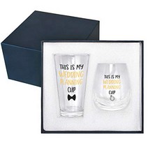 This is My Wedding Planning Glass Set for Wedding – Unique Engagement Gifts For Him and Her – Perfec, 1