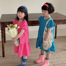 앨리홈 딥컬러퍼프원피스