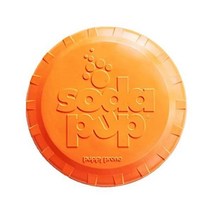 SodaPup 914110 보틀 탑 내구성이 플라이어 회수 장난감 반려동물 식품 고무로 미국에서 유대감 신체 운동 자신감 구축 자체 제어 교육 등 제품, Large, 보틀 탑 플라이어 오렌지