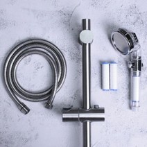 정수필터 샤워기 세트 Silver 욕실용품 욕실부속품, 없음