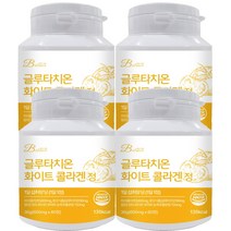 밸런스궁합 글루타치온 화이트 비타민C 먹는 피쉬 콜라겐 엘라스틴 히알루론산 60정, 4개