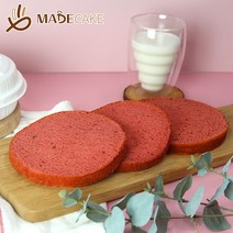 메이드케이크 레드벨벳 미니 케이크 시트 재료 데코 키트, 110g