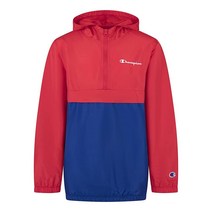Champion 남아용 바람막이 후드 자켓 스칼렛/다크 블루 S