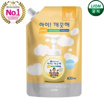 아이깨끗해 순 폼 핸드 솝 파우더향, 3개, 600ml