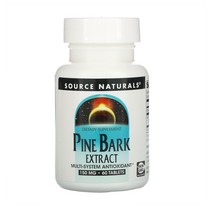 SNs Pine Bark 소스내츄럴스 파인 바크 추출물 Extract 150mg 60정, 2개, 기본
