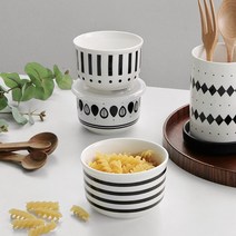 핑거푸드 호텔 도시락식기 세트 도자기 반찬통 피크닉통 전자레인지용 접시 그릇세트 3인세트, 중 3P