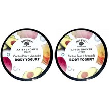 After Shower 크림 선인장 배 + 아보카도 - 바디 요거트 147.9ml (5.5온스) (2개 세트) Bolero Beverly Hills