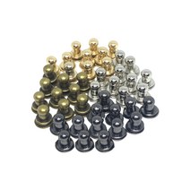 벨트 둥근머리 나사 가죽공예 원형 리벳 DIY 단추 금속장식 부자재, 6x8리벳브론즈, 1개