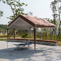 DZB 쉘터 천막 3X4 지붕 벽면 (프레임 미포함) 캐노피 야외 캠핑 텐트 농막 테라스 정원 온실 업소용, B2.ST투명4면 3X4_네이비