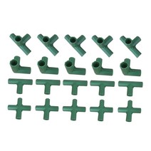 비닐하우스 비닐하우스파이프20Pcs 내구성 11mm 온실 파이프 피팅 꽃 스탠드에 대 한 프레임 커넥터 브래킷, 한개옵션0