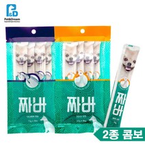 액상형 짜먹는 애견간식 연어오리 2종 반려동물영양제