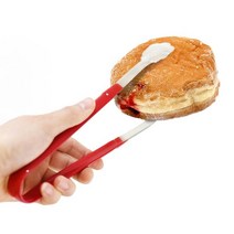 제과점 카페 빵집 편리한 코팅빵집게-대 스텐요리도구 조리집게 오븐집게 구이집게 먹방 주방용집게 면집게
