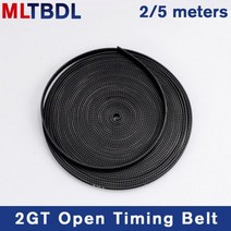 2/5 미터 GT2-6mm 오픈 타이밍 벨트 너비 6mm 10mm 고무 소재 피치 2mm 블랙 2GT 동기식 Reprap 3D 프린터, 01 6mm_03 3 Meters_01 1 개