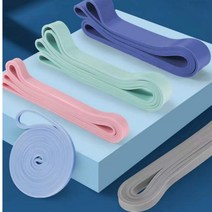마카롱 풀업밴드 5단계 천연 라텍스 튜빙 철봉 턱걸이 홈트 탄력 근력 헬스 저항 운동, 1단계 (파스텔 블루)