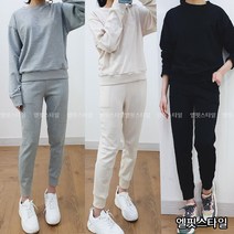 국내제작 키작녀 전용 맨투맨 조거팬츠 트레이닝세트 3color