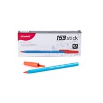 153스틱비비드볼펜0.7 흑색&블루 (모나미) 12개입/타