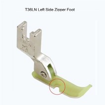 T36LN T36N 산업 단일 바늘 Lockstitch 재봉틀 액세서리 플라스틱 좌식과 좁은 지퍼 발코딩 발, [01] T36LN, 1개
