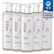 울샴푸 속옷전용 액상세제 본품, 390ml, 5개