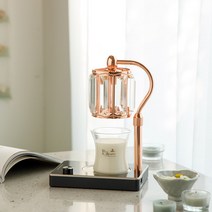 캔들백화점 엘사 캔들워머+천연 소이 캔들 세트 150g, 엘사(로즈골드/일반), 미드섬머나잇150g