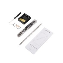 인두기 무선 납땜 용접기 납 가스 스마트 전기 인두 0-450 고정밀 온도 제어 자기 교정 PC 하우징 PD3.0 휴대용 펜, [01] 1 Set, 01 1 Set