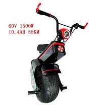 2023신형 외발전동휠 AS가능 새로운 강력한 전기 스쿠터 1500W 60V 한 바퀴 자기 균형 큰 타이어 오토바이, 02 10.4AH  60V 55KM, 한개옵션1